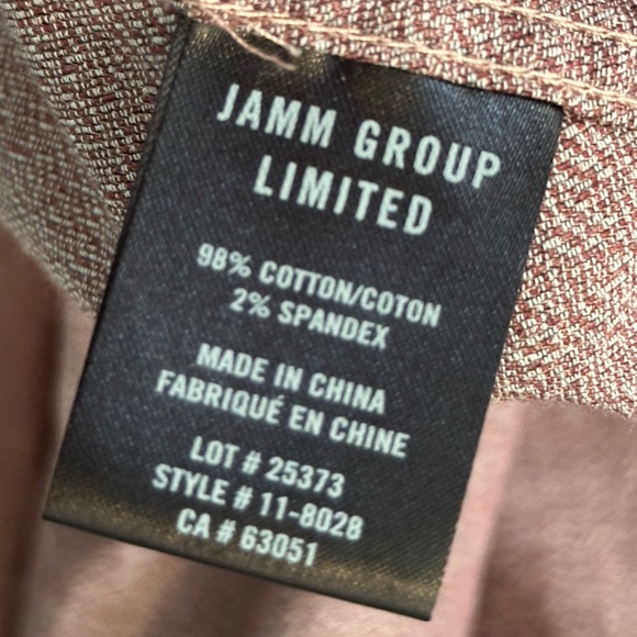 Julian & Mark Men's Burgundy Button-Down Shirt - Picture 4 of 5